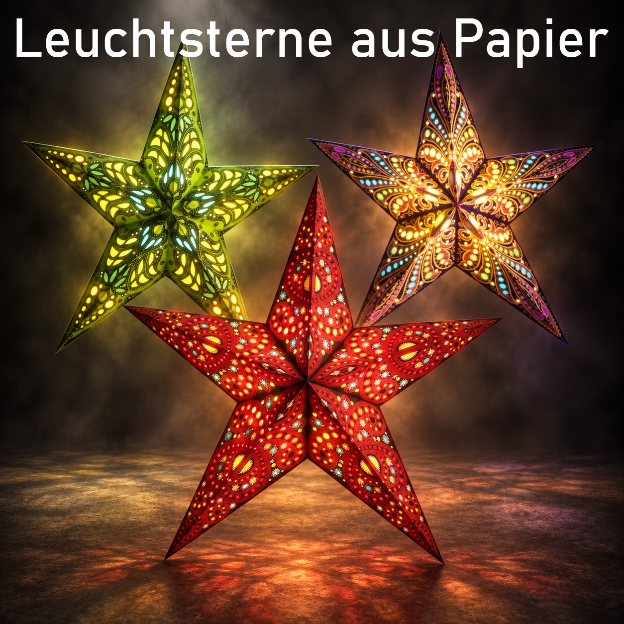 Leuchtsterne aus Papier