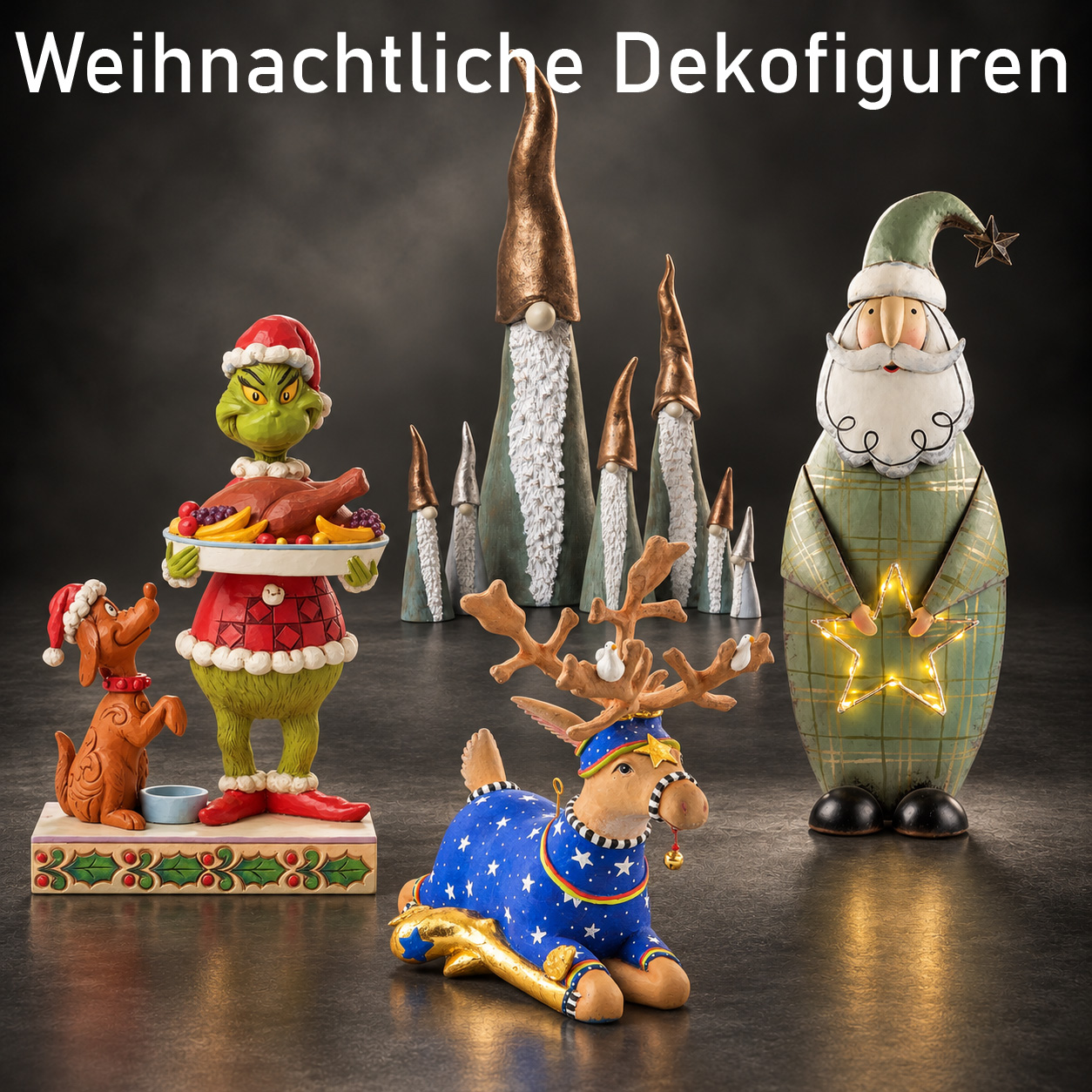 Weihnachtliche Dekofiguren