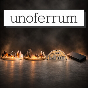 UNOFERRUM Weihnachtskrippen – modernes Design aus Holz & Edelstahl