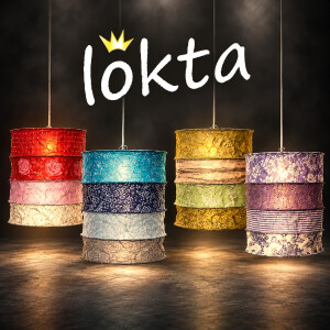 LOKTA Papierleuchten & Lampenschirme aus handgeschöpftem Papier