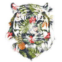WRAPTIOUS Designerkissen - Tropical Tiger