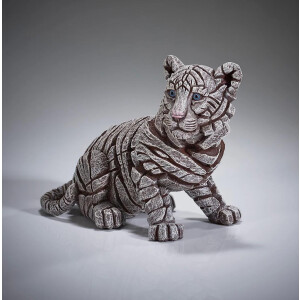 EDGE SCULPTURE - Tiger cub / Baby siberian (white)
