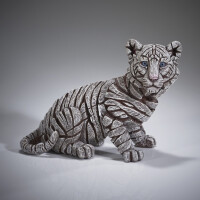 EDGE SCULPTURE - Tiger cub / Baby siberian (white)