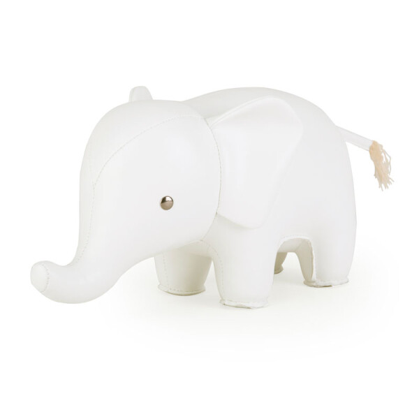 ZÜNY Classics - Buchstütze 1kg - Elefant weiß
