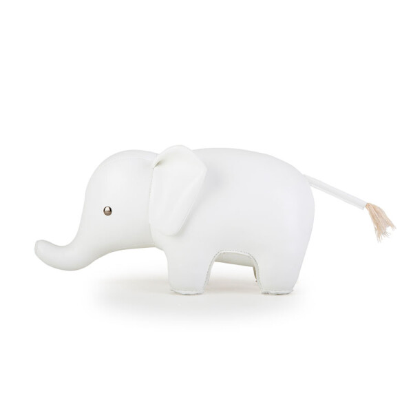 ZÜNY Classics - Buchstütze 1kg - Elefant weiß