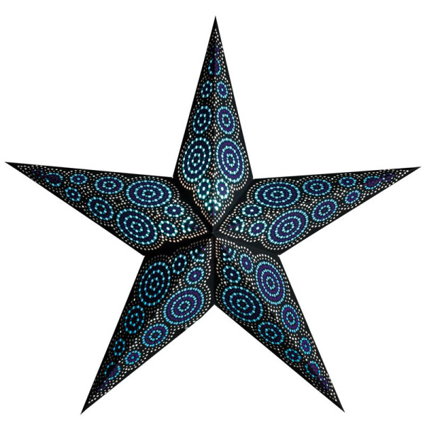 starlightz Leuchtstern - MARAKESH schwarz/türkis