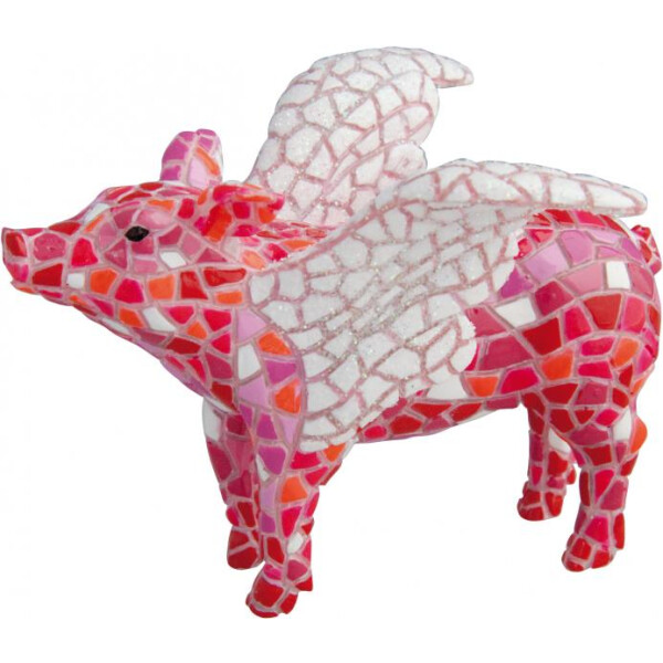 BARCINO DESIGNS - Winged piggy / geflügeltes Schwein 10cm