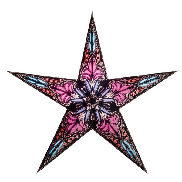 starlightz Leuchtstern - JAIPUR - Größe S - schwarz/pink