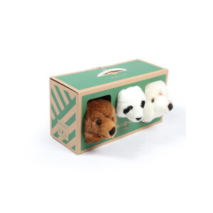 WILD & SOFT - BEAR / BÄREN Set Geschenkbox mit 3 Miniaturen
