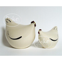 Les Ceramiques de Lussan - Poulette - Hühnchen weiß