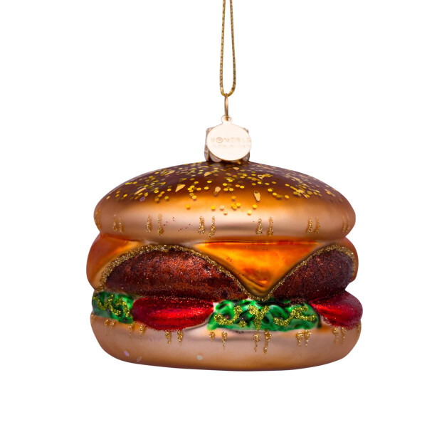 Vondels - Christbaumschmuck aus Glas - Multicolor hamburger 6cm