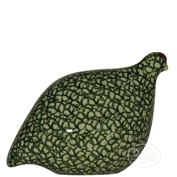 Les Ceramiques de Lussan - Wachtel grün / entengrün sitzend oder pickend