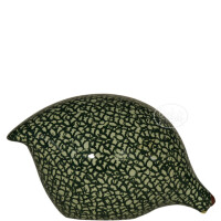 Les Ceramiques de Lussan - Wachtel grün / entengrün sitzend oder pickend