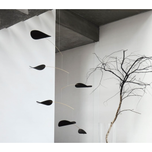 Flensted Mobiles - Mobile DRIFTING CLOUDS schwarz von Ole Flensted