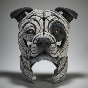 EDGE SCULPTURE - Staffordshire Bull Terrier white patch