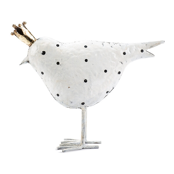 BADEN Collection - Weihnachtsdeko Vogel weiß 24cm