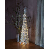 SIRIUS - Kirstine tree silber - 63cm - LED Weihnachtsbaum