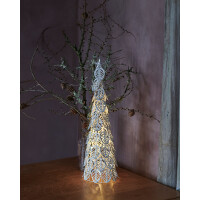 SIRIUS - Kirstine tree silber - 54cm - LED Weihnachtsbaum