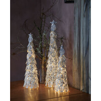 SIRIUS - Kirstine tree silber - 54cm - LED Weihnachtsbaum