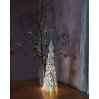 SIRIUS - Kirstine tree silber - 43cm - LED Weihnachtsbaum