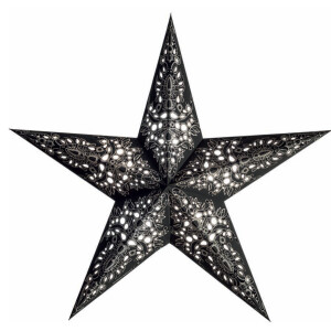 starlightz Leuchtstern - MONO schwarz-silber