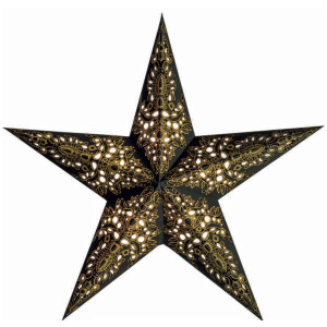 starlightz Leuchtstern - MONO schwarz-gold