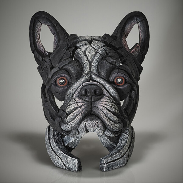 EDGE SCULPTURE - French Bulldog bust - Französische Bulldogge (pied)