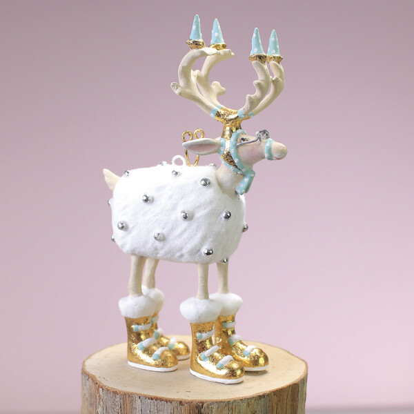 KRINKLES by Patience Brewster - Moonbeam Blitzen Reindeer medium - 17cm