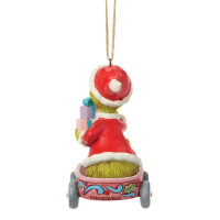 Dr. Seuss THE GRINCH by JIM SHORE Christbaumschmuck - Grinch in wagon HO - hanging ornament