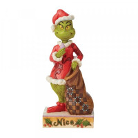 Dr. Seuss THE GRINCH by JIM SHORE - two sided NAUGHTY / NICE - Wendefigur
