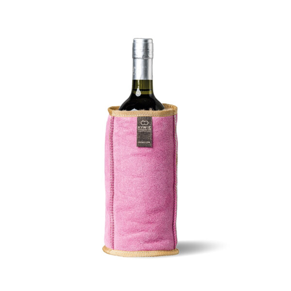 KYWIE Amsterdam - Flaschenkühler - Wein Cooler - Wildleder pink