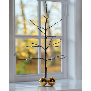 SIRIUS - Kira tree brown / snowy - 50cm - LED Baum