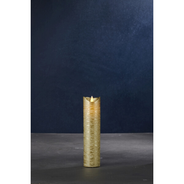 SIRIUS - LED Kerze Sara exclusive - 5 x 20cm - gold