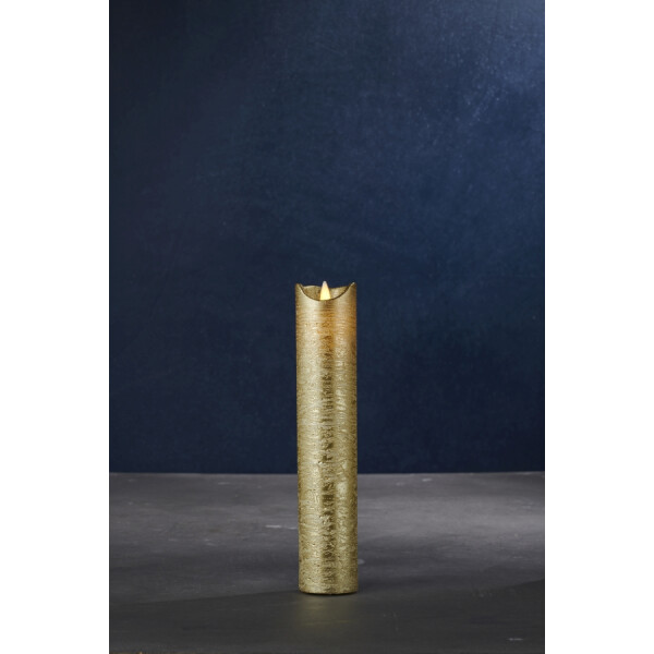 SIRIUS - LED Kerze Sara exclusive - 5 x 25cm - gold