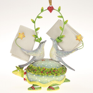 KRINKLES by Patience Brewster - Two doves on turtle mini...