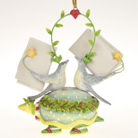KRINKLES by Patience Brewster - Two doves on turtle mini - 14cm