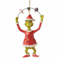 Dr. Seuss THE GRINCH by JIM SHORE Christbaumschmuck - Grinch juggling ornaments - hanging ornament