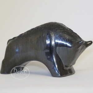 OTTO Keramik - Stier / Bull / Torro medium 17cm - SILVER...