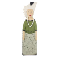BADEN Collection - Dekofigur Lady mit grünem Pullover - 39cm