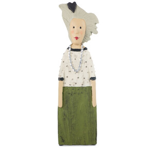 BADEN Collection - Dekofigur Lady mit grünem Rock -...