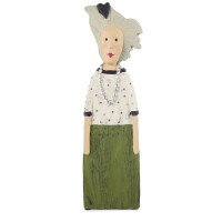 BADEN Collection - Dekofigur Lady mit grünem Rock - 39cm