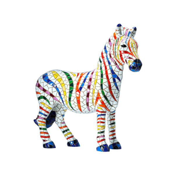 BARCINO DESIGNS - Zebra weiß/bunt 42cm XXL
