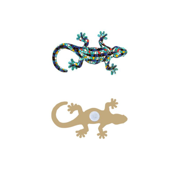 BARCINO DESIGNS - Magnet / Kühlschrankmagnet - Salamander blau