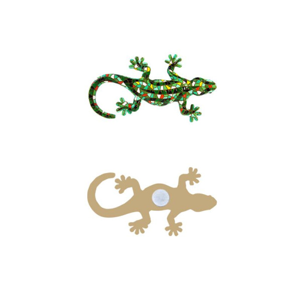 BARCINO DESIGNS - Magnet / Kühlschrankmagnet - Salamander grün