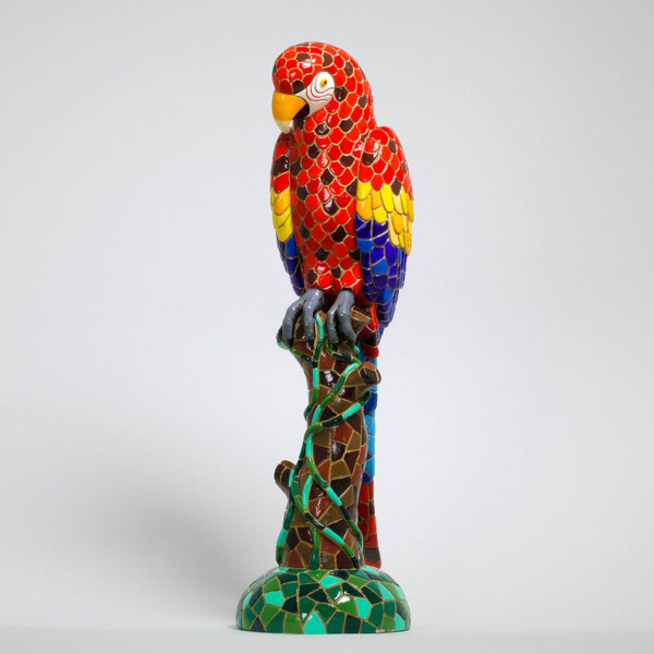 BARCINO DESIGNS - Papagei / Ara rot XL 40cm