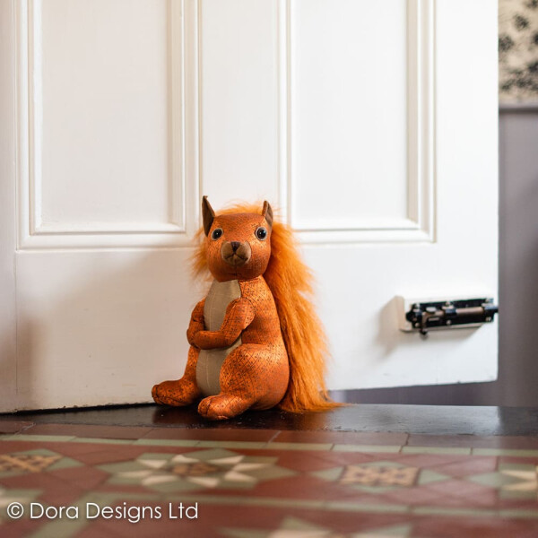 Dora Design - Türstopper NATASHA orange squirrel / Eichhörnchen