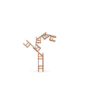 PICO PAO - Ludus Ludi * Las Sillas 15 Stühle / Holz