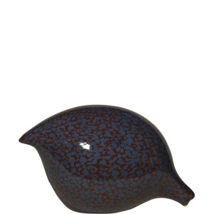 Les Ceramiques de Lussan - Wachtel blau / rot sitzend oder pickend sitzend