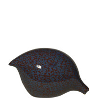 Les Ceramiques de Lussan - Wachtel blau / rot sitzend oder pickend sitzend