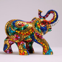 BARCINO DESIGNS - CARNIVAL Edition - Elefant classico gold 18cm